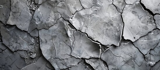 Poster - High-resolution top-view grey stone and concrete background pattern with ample copy space image.