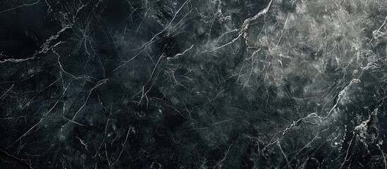 Poster - Sleek tiled dark grey marble texture with copy space image available.