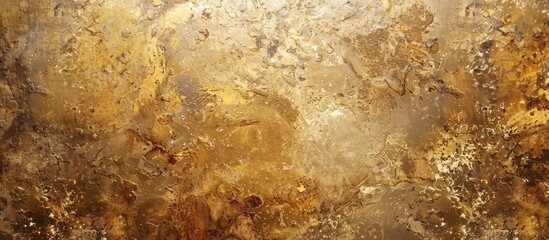 Aufkleber - Close-up view of a light golden painted granite stone background with space for text, ideal as a copy space image.