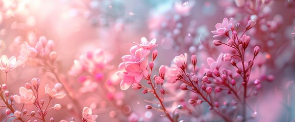 Floral Abstract Pastel Background, Creating A Soft And Dreamy Atmosphere