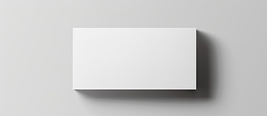 Poster - Business card template featuring a white background with empty space for customization, ideal for professional use as it's a copy space image.