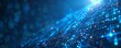 © Georgii - Abstract blue technology background with glowing lines and dots
