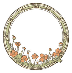 Sticker - PNG Flower circle art creativity.