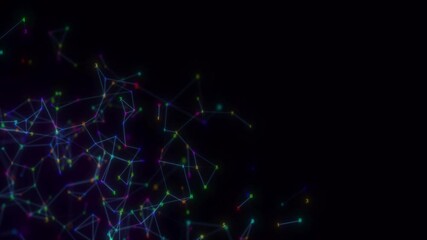 looped animation. generating numbers. the process of generation by neural networks