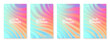 © iuriimotov - Summer gradient backgrounds set. Bright colorful summer colors. Sunset and sunrise sky colors. Blue, purple, orange, pink, yellow. Great for covers, branding, poster, banner. Vector illustration.