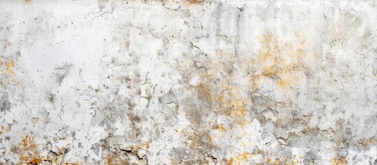 Fototapete - A retro-style wall banner with a vintage white cement or stone texture, representing concepts like age, rust, and construction, suitable for copy space image.