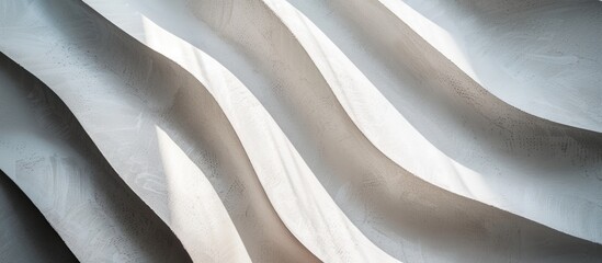 Leinwandbilder - Abstract background with lines and shadows on a white paper with copy space image.