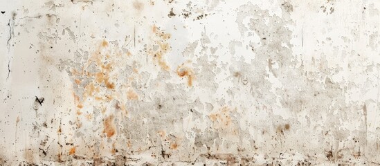 Aufkleber - A retro-style wall banner with a vintage white cement or stone texture, representing concepts like age, rust, and construction, suitable for copy space image.