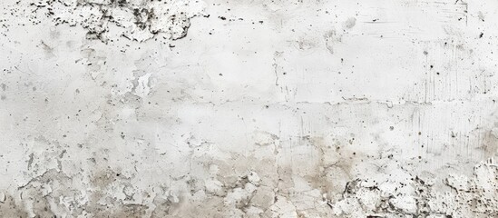 Fototapete - A retro-style wall banner with a vintage white cement or stone texture, representing concepts like age, rust, and construction, suitable for copy space image.