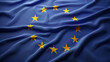© ARTwithPIXELS - European flag made of silk fabric
