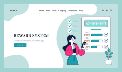 health gamification. flat vector illustration
