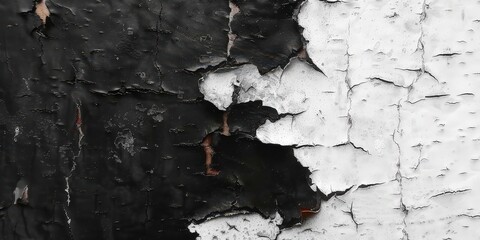 Cracked and Chipped Paint on a Wall