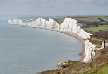 Wall Mural - A view of the White Cliffs of Dover