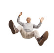 © Ljupco Smokovski - Scared elderly man with falling and screaming