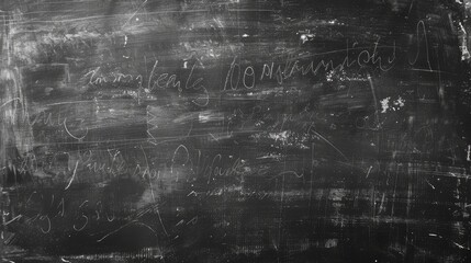 Close-up shot of a blank chalkboard texture, ideal for showcasing handwritten messages and artistic illustrations.