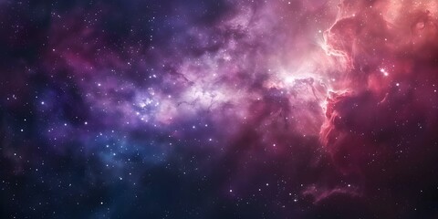 Wall Mural - vibrant space galaxy nebula universe background with starry night cosmos mockup. concept space backg