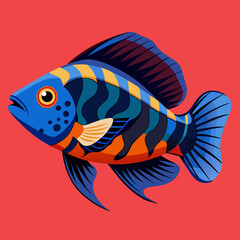 Wall Mural - illustration of a fish