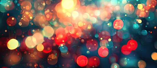 Fototapete - Create a background with blurred elements and bokeh effects to achieve a visually appealing copy space image.