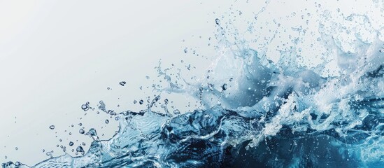 Aufkleber - Image of a splashing water with copy space image.