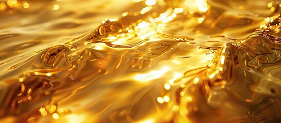 Fototapete - Golden abstract background texture with copy space image.