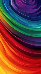 Poster - abstract design with a full spectrum of colors