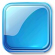 © Alona - Blue Badge. Customizable Square Icon Symbol with Shiny Glossy Finish