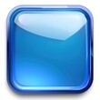 © Alona - Blue Badge Icon Symbol with Shiny Glossy Effect