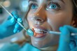 © Carmen Martín J. - Professional Dental Care: Woman Undergoing Teeth Cleaning