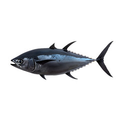 Wall Mural - [Transparent Background PNG]Bluefin tuna isolated on white background