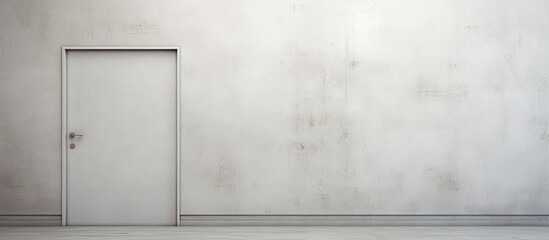 Aufkleber - An isolated door set in a blank wall with space for adding images, providing a simple yet intriguing composition for design. with copy space image. Place for adding text or design