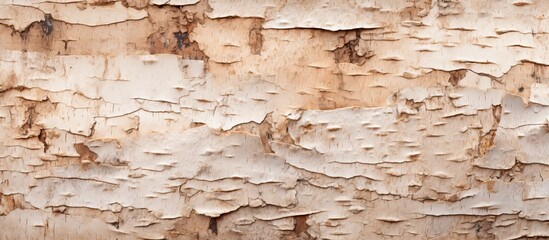 Poster - Close-up of a natural background with a textured birch bark appearance, suitable for a copy space image.