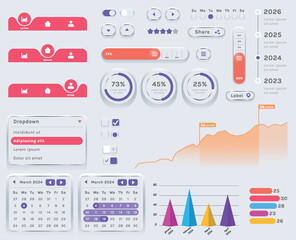 Wall Mural - the image shows the interface of a modern app or web application used to track finances or plan even