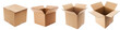 © ceren - Cardboard box set  isolated on transparent or white background