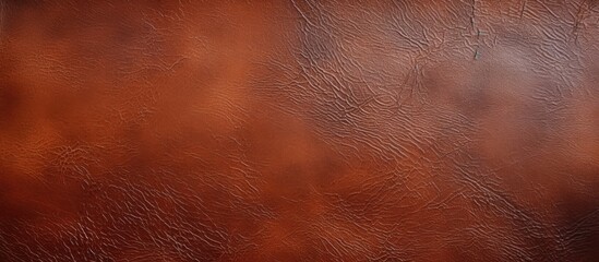 Wall Mural - Close-up of a rich brown leather texture used as a background for copy space image.