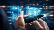 © Maria_artist - Mobile technology business concept, artificial intelligence, global connection network