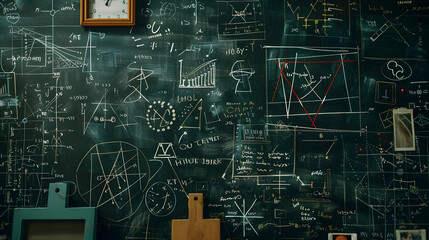 Visual Metaphor of Algebraic Equations and Concepts on a Blackboard