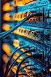 © Media Srock - Network equipment wires are connected to switches