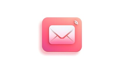 Wall Mural - Colorful Envelope Icon for Email or Mobile App Notification