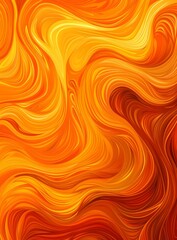 Wall Mural - Abstract Swirling Orange Background