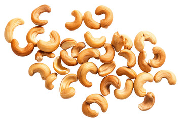 Canvas Print - PNG Cashew food nut white background.