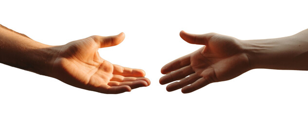 Poster - PNG Hands reaching finger togetherness handshake.