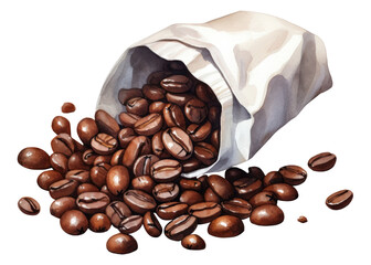 Canvas Print - PNG Coffee food white background freshness.