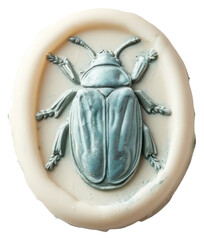 Wall Mural - PNG  Seal Wax Stamp a bug animal white background accessories.