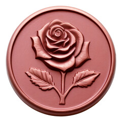 Poster - PNG  Seal Wax Stamp a rose white background representation creativity.