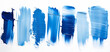 © Five Million Stocks - Blue paint brush stroke smear color texture swatch background lipstick white smudge isolated. Brush makeup navy paint cosmetic design blue interior abstract dark brushstroke line classic pattern swipe