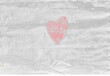© B-Ast-BRT - red transparent plastic film overlay texture background with a heart