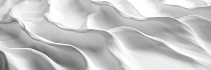 Wall Mural - close-up photo of white textured surface with seamless wave pattern in high resolution. details and 