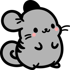 Sticker - Cute Chinchilla