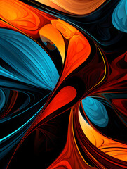 Wall Mural - Abstract background with colorful random shapes, vibrant composition	