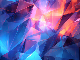 Sticker - Abstract background in futuristic style and textured holographic effects